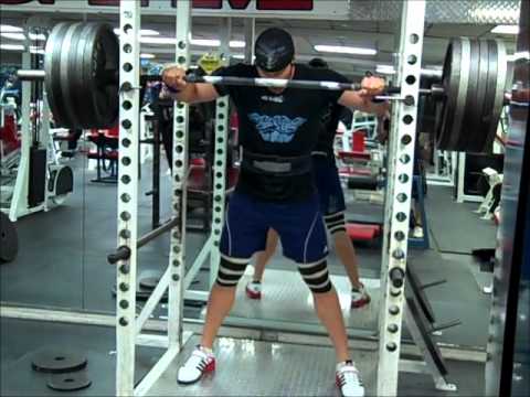 600 & 610 lb Training Squat