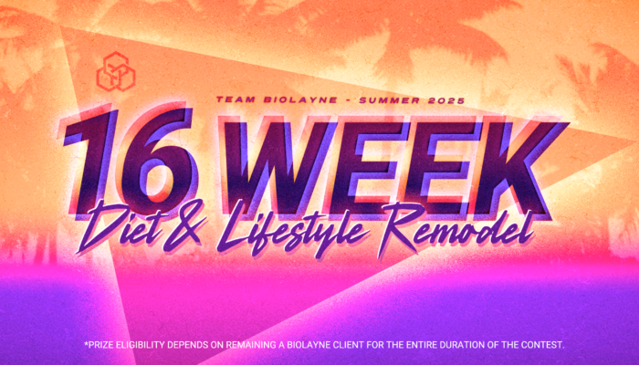 Summer 2025 16-Week Diet and Lifestyle Remodel