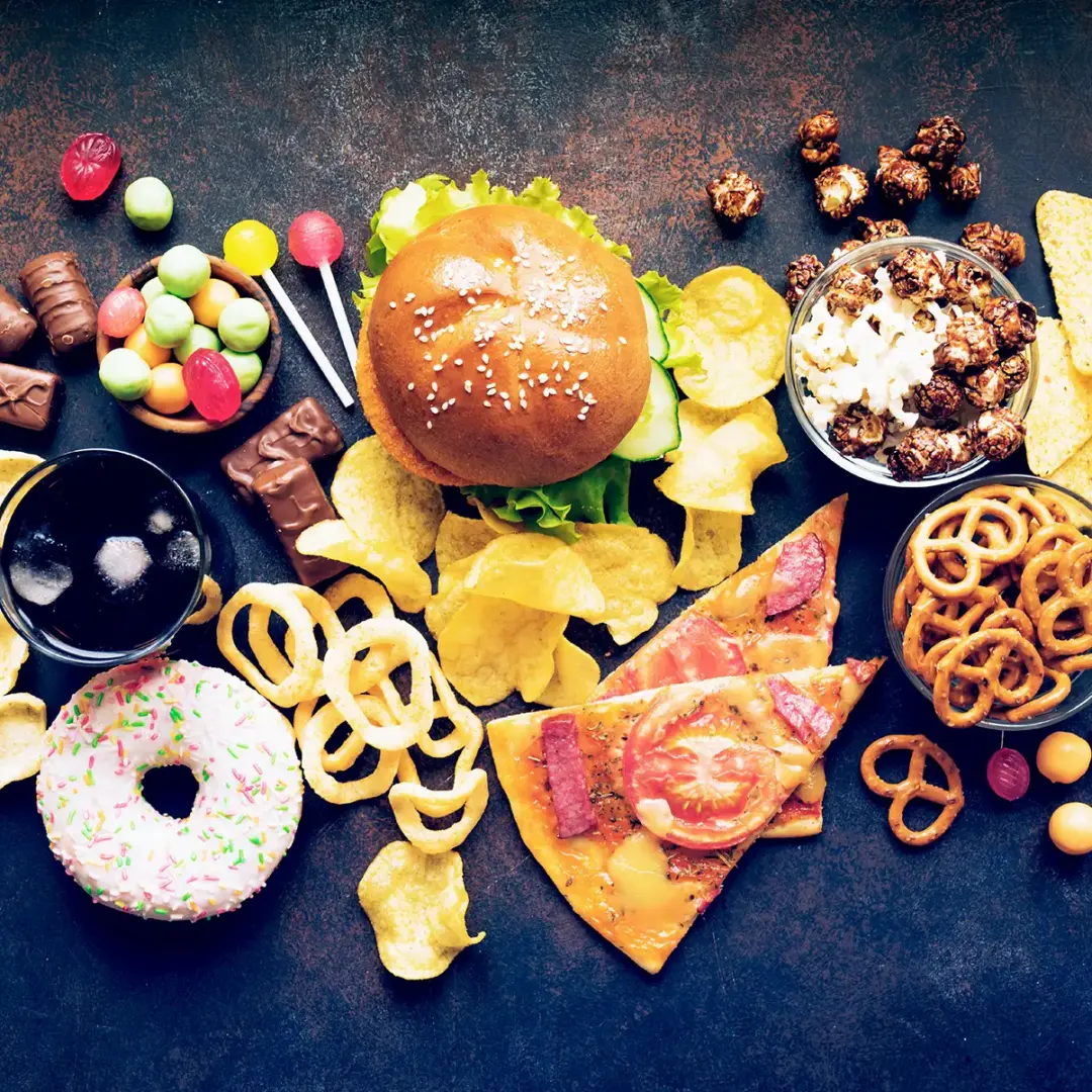 unhealthy food options