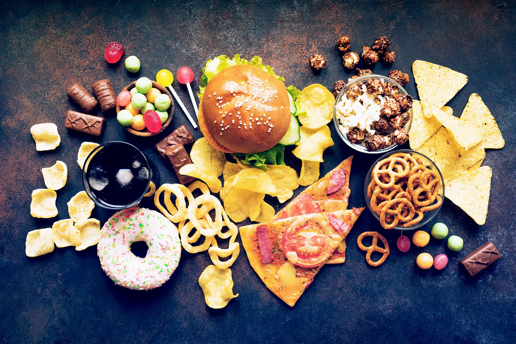 unhealthy food options