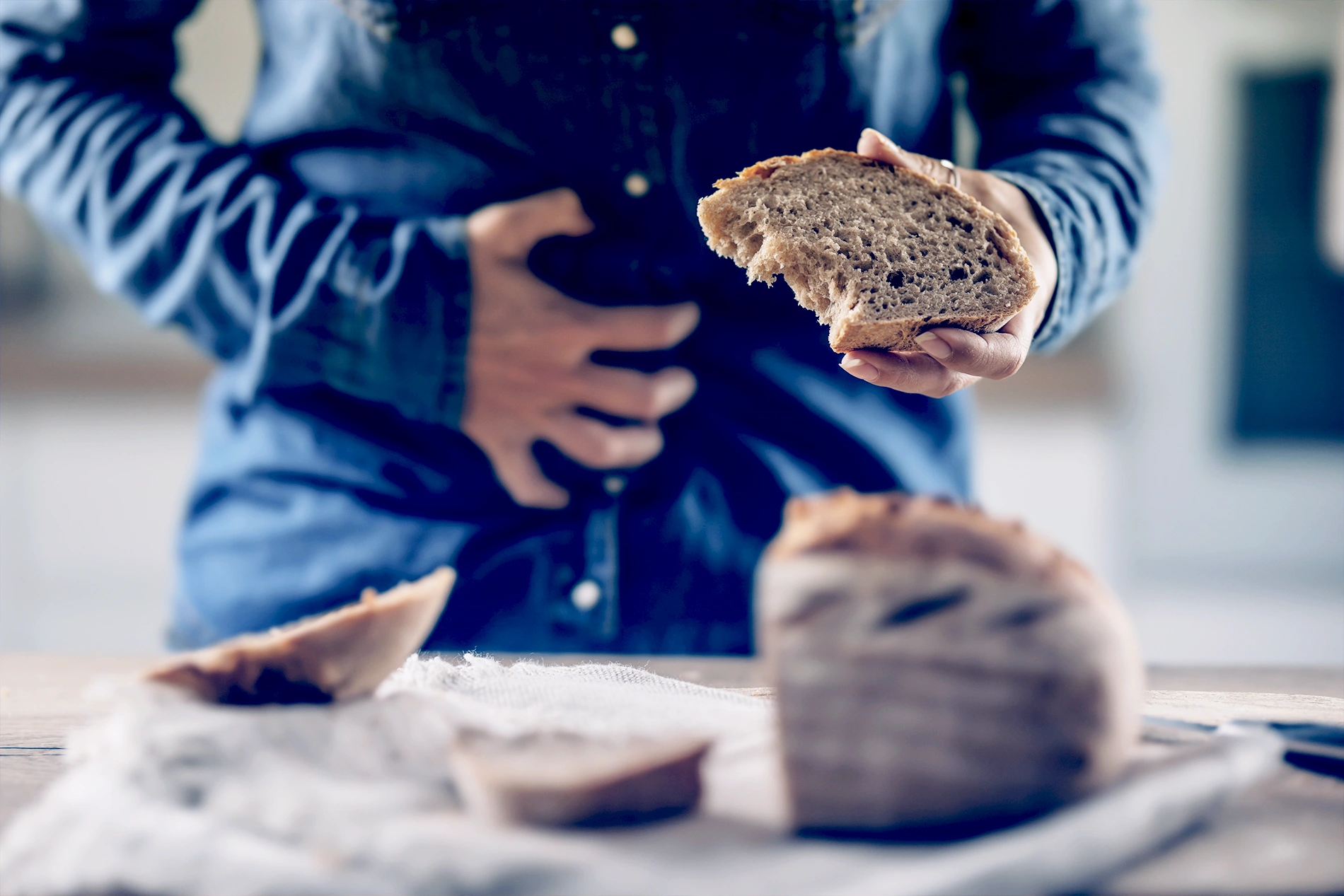 man with gluten sensitivity