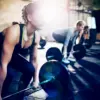 woman deadlifting