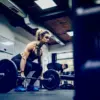 woman doing deadlifts