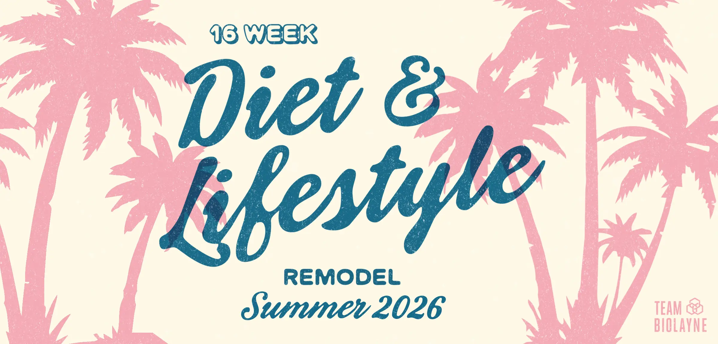 16 Week Diet and Lifestyle Remodel Summer 2026