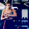 woman checking her smartwatch
